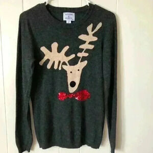 Antoni & Alison Lambswool Blend Christmas Sweater Size M